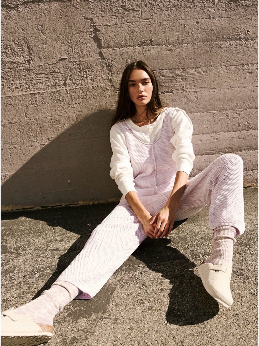Free People Hailee Sweater Jumper Onesie 💜 Orchid Tint - Small - NWT
